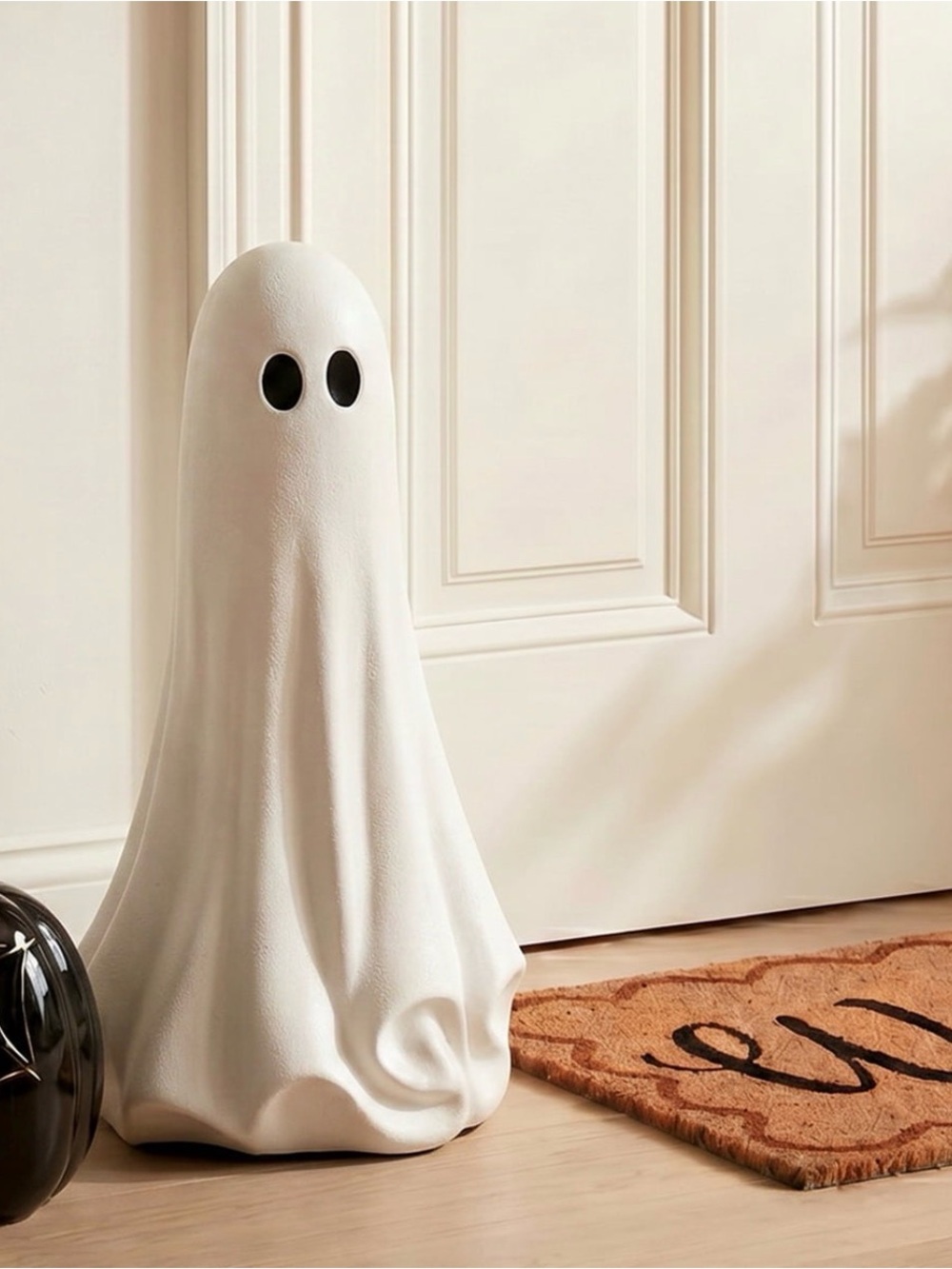 ✨ 🆕 VIRAL My Texas House Halloween Large Ghost Decoration, Black and White, 22"